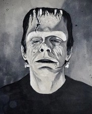 Frankenstein Universal Monsters Comic Art 4.5x6 Sketch Card Marvel DC Image IDW picture