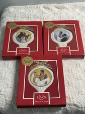3 Lenox Thomas Blackshear Ornaments Tender Touch,Forever One,Love For A Lifetime picture