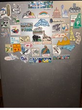 Lot of 40 Vintage Refrigerator Magnets Travel Souvenir United States  picture