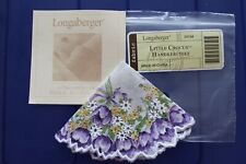 Longaberger Little Crocus Basket OTE Handkerchief Liner Doily #23194 - NEW picture