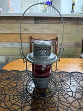 Vintage Southern Railway Adlake Kero Lantern Red Globe 1-51 Copper Clad picture