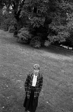 Writer Anita Brookner Stands In A Park Near Her Home In Chelsea Lo- Old Photo picture