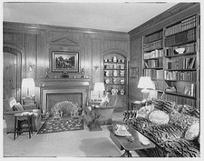 Photo:Far Hills New Jersey H O Frelinghuysen Library Interior 1900s picture