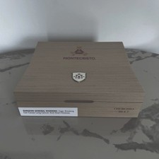 Montecristo M Churchill Empty Wooden Cigar Box with Original Sleeve picture
