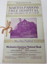 Martha Parsons Free Hospital for Children St. Louis 1906 Benefit Souvenir Photos picture