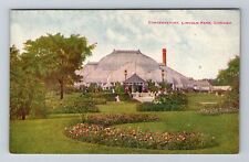 Chicago IL-Illinois, Conservatory, Lincoln Park, Vintage Postcard picture