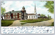 Worcester Antique Massachusetts Postcard RUTLAND Main Str. 1907 Church picture