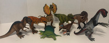 Lot of 8 SCHLEICH Dinosaurs Prehistoric Figures - T-Rex, Dilophosaurus, etc... picture
