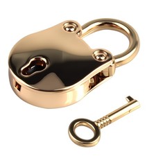 Candado con llave de oso pequeño estilo antiguo, cerradura de llave pequeña picture