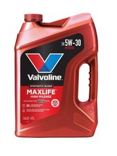 Valvoline MaxLife High Mileage 5W-30 Synthetic Blend Motor Oil 5 Quart picture
