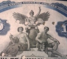 SLING'S 🪙 1909 $1000 Jamestown, Franklin and Clearfield Railroad Co Bond picture