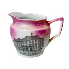 PRESQUE ISLE MAINE ME Antique NORMAL SCHOOL DORM Souvenir TRINKET CREAMER picture