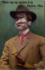 Vintage Comic Baseball Injury Postcard Lebanon, Ohio 1911 Humor picture