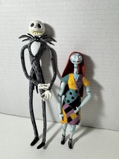 Disney Store Exclusive Jack & Sally Nightmare Before Christmas Figures  picture