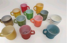Vintage Milk Glass Fire King Mugs Lot Of 12 picture