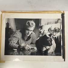 James Dean Rare Original Large  Photo With His Siamese Cat, Marcus 1955 picture