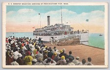 S. S. Dorothy Bradford Provincetown MA Steamboat Pier 1936 Postcard picture