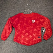 Disney Kid's Spirit Jersey Soft Mickey Valentines Sweater Kid's Medium Red picture