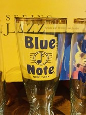 LOT OF 3: Vintage Blue Note NY  JAZZ 16 Oz Glasses COOLEST  GIFT 4 JAZZ LOVERS picture