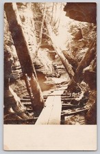 Witches Gulch Wisconsin Dells WI RPPC Real Photo Postcard Boardwalk Gorge picture