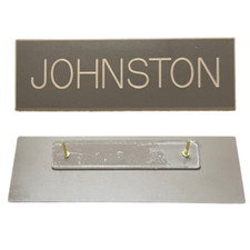 Custom Army AGSU Brown Name Tag, Regular Post picture