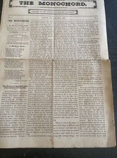 The Monochord January 1886 Mercer College Macon Georgia Published By Phi Delta & picture