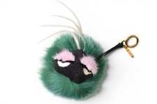 Fendi Monster Bugs Bag Charm Keychain Green Pink Black Excellent picture