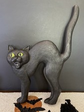 Vintage 1992 Union Don Featherstone Black Cat Arched Back Blow Mold 18