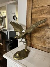 Frits Brass Flying Eagle Swooping Down on Mouse Americana Mid Century picture