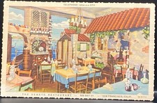 c1940's The Veneto Restaurant San Francisco California Unposted Vintage Postcard picture