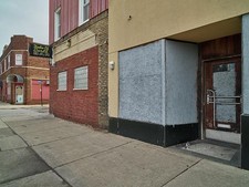 Photo:River Rouge Michigan 2019 Downtown Street Scene Boarded Storefronts picture