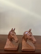 vintage Philadelphia Manufacturing Co. (PMC) Model 88 horse head bookends bronze picture