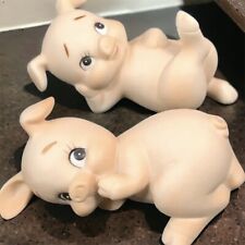 Lefton Anthropomorphic Pig Porcelain Figurines 1 1/2