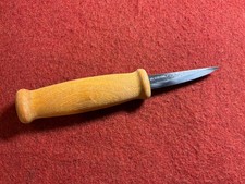 Morakniv Woodcarving 120 Carbon Steel Knife Birch Wood Handle Sweden Whittling picture