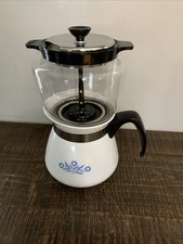 Vintage Corning Ware Blue Cornflower 2Qt Drip Coffee Maker Pyrex P-118 Top picture