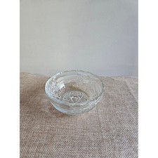 Pressed Clear Glass Decorative Bowl Dish picture