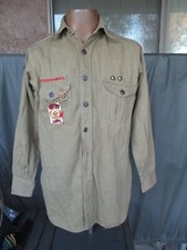 Vtg 1940s SANTA ANA, CA Boy Scout, BSA Uniform Shirt with Patches & Fleur Medal picture
