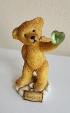 August Birthday Angel Teddy Bear Figurine 3.75