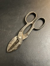 VTG OAK LEAF F35 E35 Tin Snips Scissors Metal Enders S H Co. MADE IN USA Antique picture