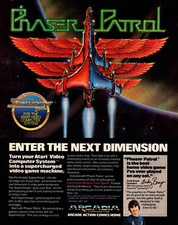 1982 PHASER PATROL VIDEO GAME PRINT AD, ARCADIA, ARCADE GAMES,  PRINT AD picture