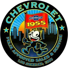 1955 Style Chevrolet Los Angeles Felix the Cat NEW METAL SIGN: 12
