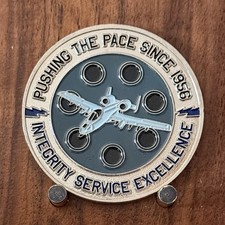 US Air Force Wrestling A‑10 Thunderbolt Challenge Coin  W#21 picture