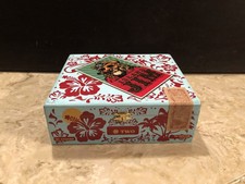 Oscar Valladares Island Jim #TWO 8.5” x 7.5” x 3” SOLID WOOD Cigar Box picture