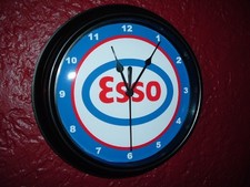 Esso Oil Gas Service Station Garage Mechanic Man Cave Advertising Clock Sign picture