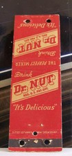 Rare Vintage Matchbook Cover S1 Dr Nut The Perfect Mixer Drink It's Delicious picture