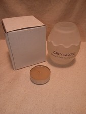Vintage Grey Goose Vodka Egg Tea-Light Candle Holder & Candle New in Box picture