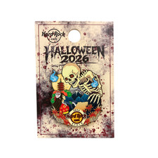 HRC Hard Rock Cafe KYOTO Halloween 2026 Skeleton Zombie Pin Limited picture