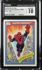 1990 Marvel Universe Series I #30 Cosmic Spider-Man CGC 10 picture
