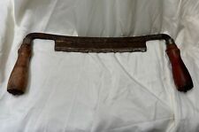 Vintage Greenlee Draw Knife 8” Blade, Wooden Handles picture