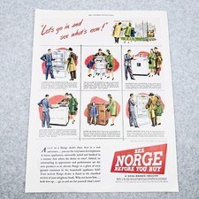 1947 Norge Appliance Dealer Borg Warner Industry Detroit MI Vintage Print Ad picture